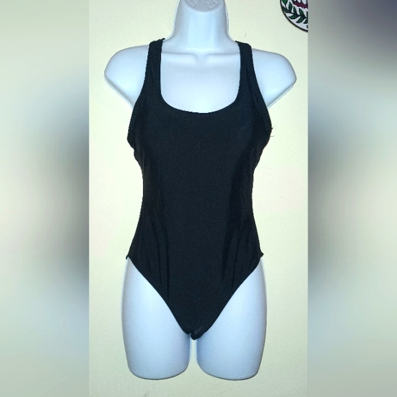 Women's one piece black bathing suit - Picture 1 of 2